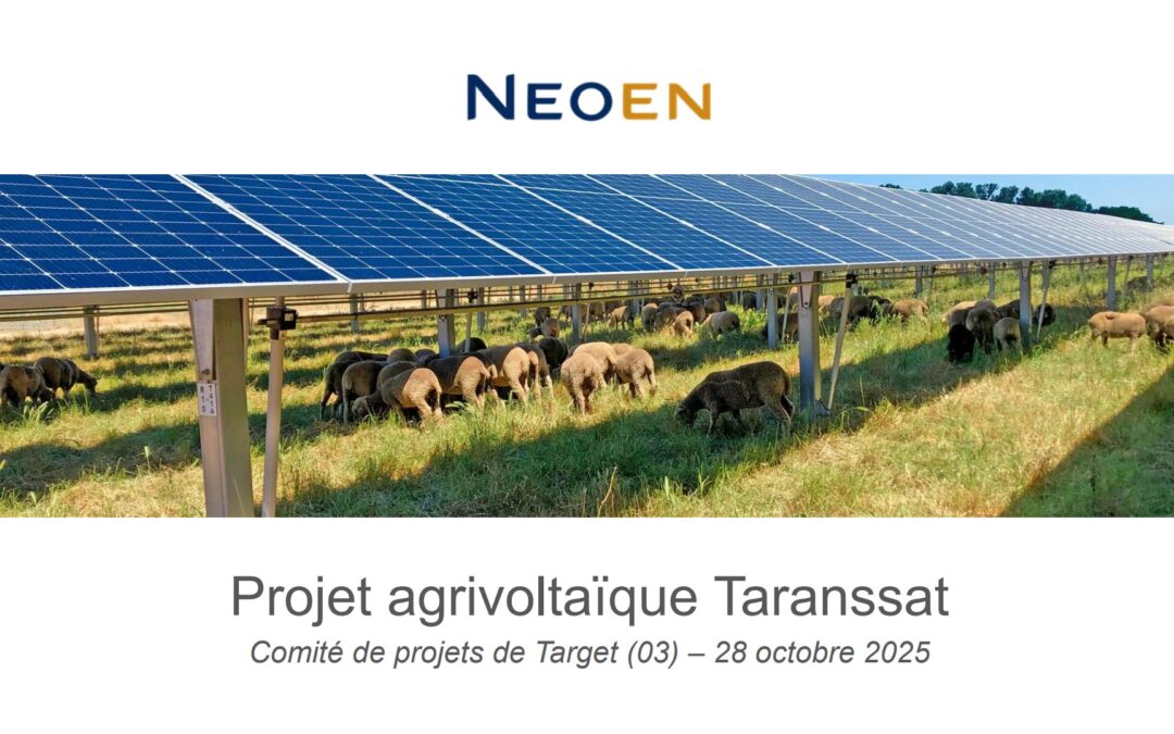 Projet agrivoltaïque Taranssat